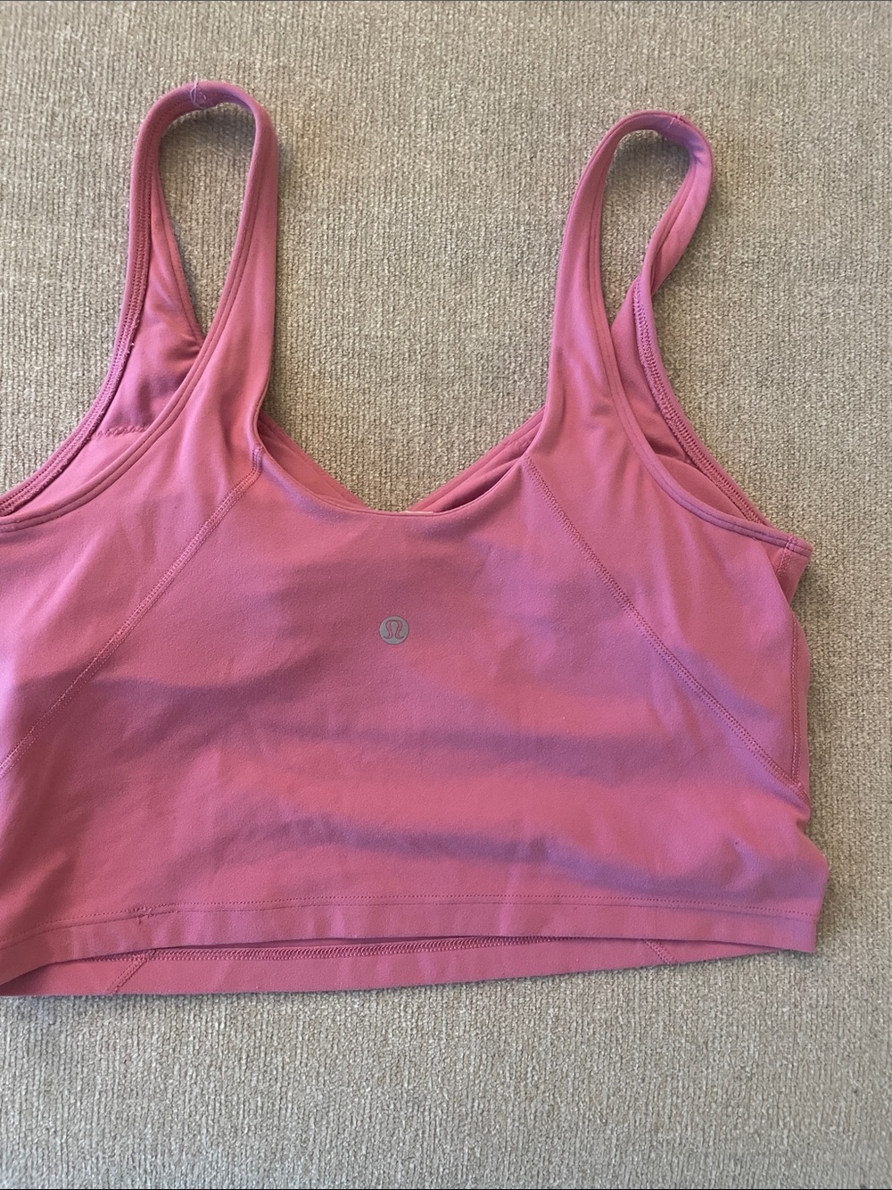 lululemon athletica Dusty Pink Sports Bra - Scoop Neck Support
